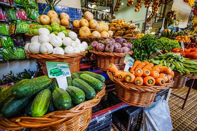 Mercato della frutta in Portogallo